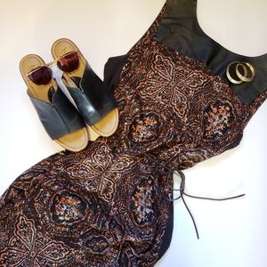 Truly by Part Two/ Sleeveless Boho Patterned Dress